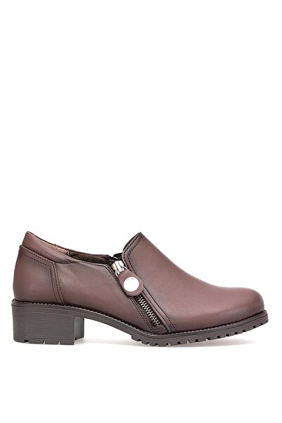 Mammamia D25Ka-775 Women's Genuine Leather Casual Shoes Brown