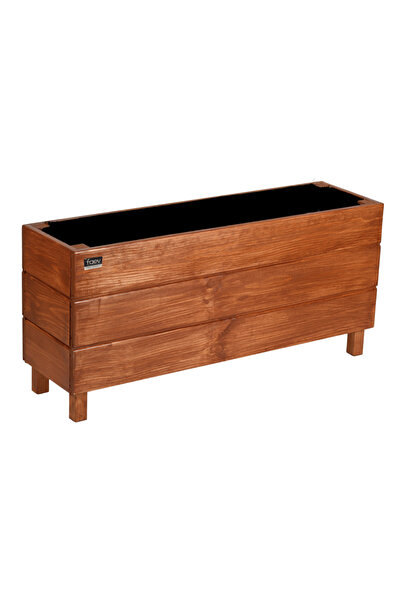 Faev Alaçatı Model Ahşap Saksı 75x27x45cm Dış Mekan Dekoratif Bahçe & Balkon ...