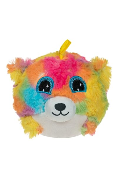 MYONNA IT & E- COMMERCE Minge pufoasă 3D cu vulpe, multicoloră, 15 cm