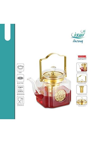 DLC Glass Teapot 1000ml