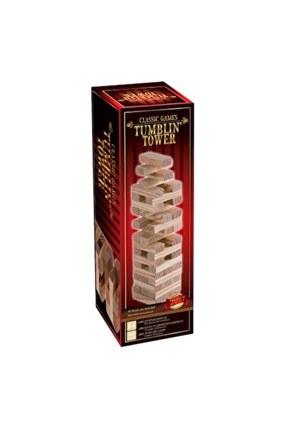 SHOPIENS Επιτραπέζιο παιχνίδι Tumblin Tower, Ξύλο, 48 τεμάχια, MYONNA IT & E-...