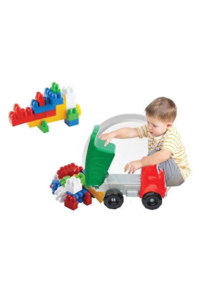 SHOPIENS Camion de Jucarie Dede, Set Cuburi, 30 Piese, Multicolor, Varsta Rec...
