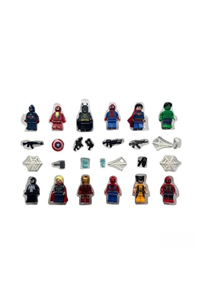 Virtual Trend Set of 12 Virtual Trend® figures, Super Hero Alliance, Multicolor, 5 cm