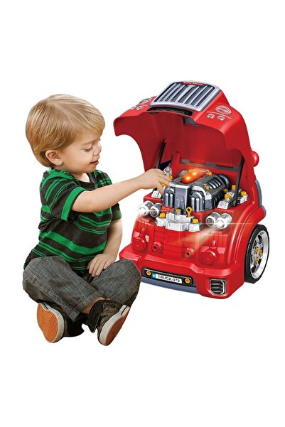 OEM Children's Tool Set, City Truck, Lights and Sound, Red, 3+ Years