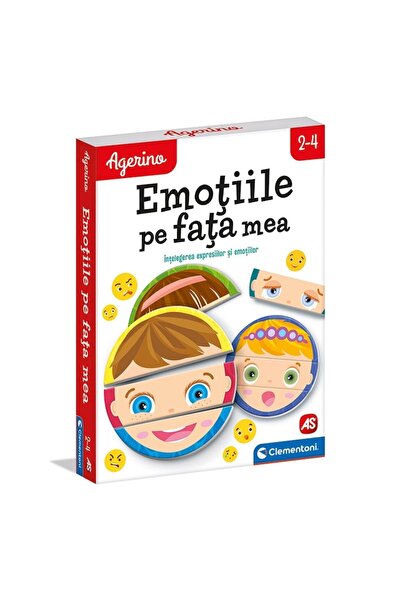 CLEMENTONI Educational Game — Emotions on My Face, Multicolor, 2–4 years, Set of 6 Puzzles