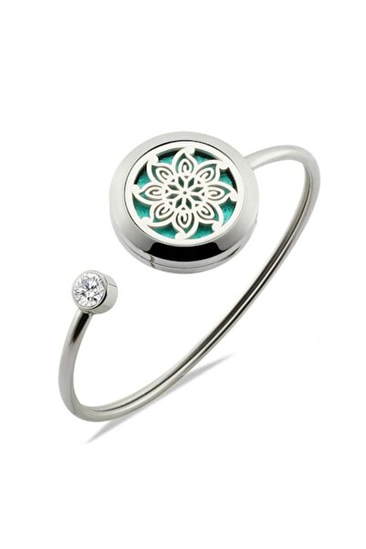 DROPY Brățară metalică cu difuzor pentru uleiuri esențiale, model mandala