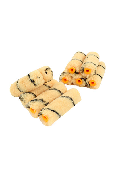 Lawazim Paint Roller Refills 10 Piece 4 Inch - Reusable Lint-Free Rollers for Wall and Furniture