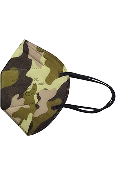 THK Măști de camuflaj FFP2 ambalate individual, model AD-1001, 5 straturi, set de 50 de bucăți