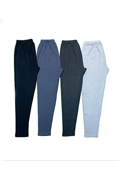 SİWELLİ 4'lü Paket Kışlık Sıcak Tutan Şardonlu Tayt İçlik Karışık Renk