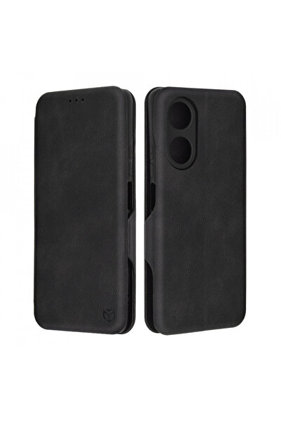 Techsuit Husă pentru Oppo A58 4G - Safe Wallet Plus - Neagră