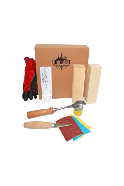 Woody.st Ahşap Motifli Kaşık Oyma Kendin Yap Hobi Seti – Başlangıç İçin Her Ş...