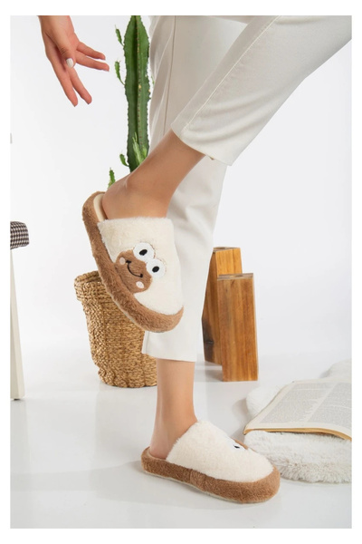 LAMEDORE Γυναικείες βελούδινες παντόφλες με σχέδιο βάτραχος – Μαλακές, ζεστές και αντιολισθητικές χειμερινές παντόφλες