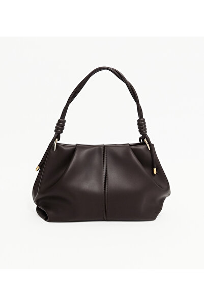 SHIKIRTI Γυναικεία τσάντα χεριού και ώμου από μαλακό δέρμα με λεπτή λουριά κα...