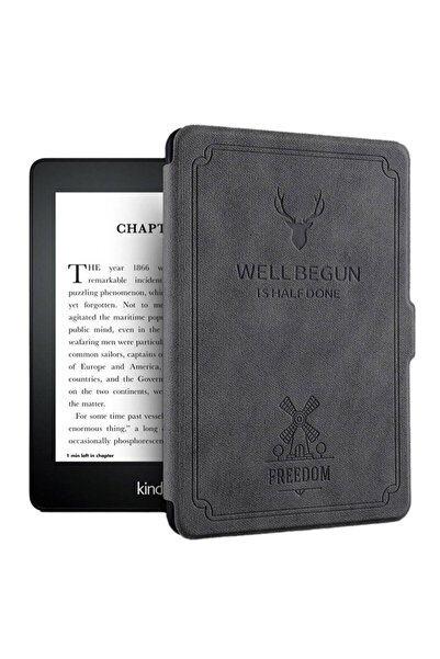 Other Husă Smart Motto pentru Kindle Paperwhite 1/2/3 (gri)