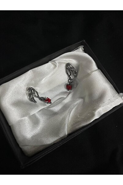 DÜKKAN DESİGN أقراط قوطية مرصعة بالأحجار