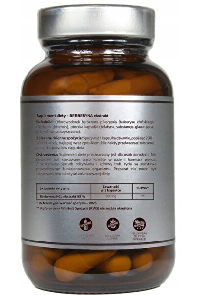 Other Berberine Extract 500 mg Pureline Nutrition 60 capsules