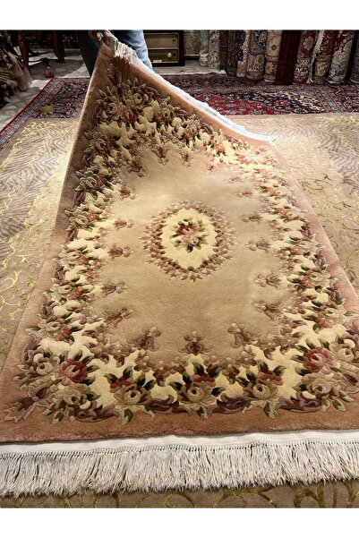RD RAMAZAN DAĞ EL HALI SANATI El Dokuma Kabartmalı Çin Halısı Ebat 180x122
