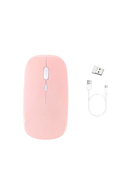 Other Wireless Bluetooth Computer Mouse with Radio Band - CTMM (Pink)