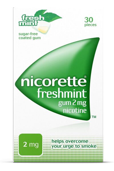 McNeill علكة نيكوريت بنكهة النعناع المنعش 2 ملغ