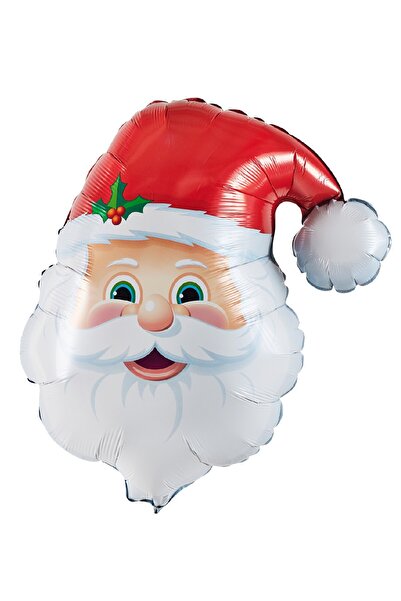 Bkmc بالون رقائقي على شكل رأس سانتا كلوز لعيد الميلاد