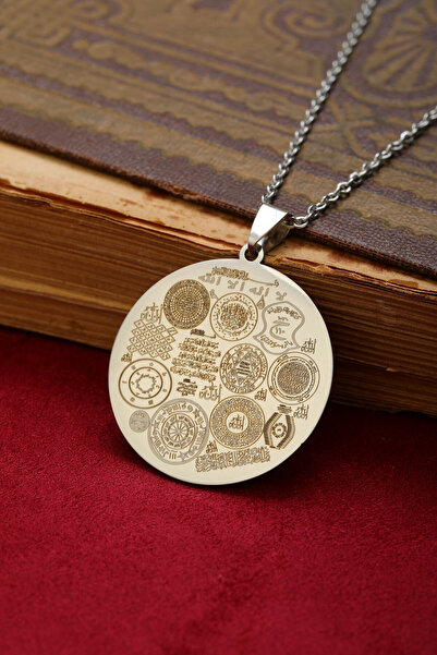 GM SİLVER قلادة من الفولاذ الفضي المقاوم للصدأ 316L من سيلبي