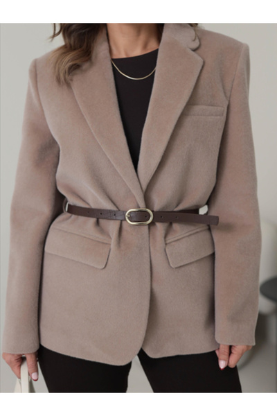 bubeny PELÜŞLÜ CEKET (VİZON)