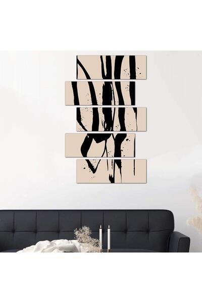 Generic لوحه جداريه مودرن فن تجريدي - ٢٤٥٠٨ - مقسمه خمسة قطع متدرجه - 2