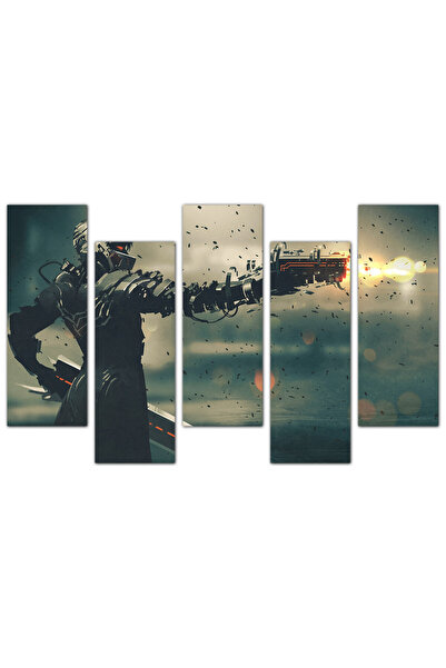 Generic Anime Wall Panel 940 - Divided into five graduated pieces - 2