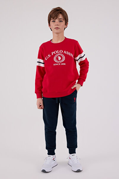 U.S. Polo Assn. Boys' Tracksuit Set - Comfortable Casual Sports Model