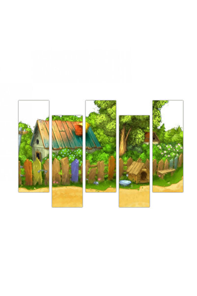 Generic Kids3 wall panel - divided into five graduated pieces - 2