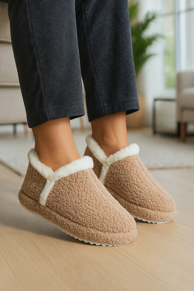 LAMEDORE Γυναικείες βελούδινες χειμερινές παντόφλες για το σπίτι – Μαλακές, ζεστές, άνετες παντόφλες με αντιολισθητική σόλα
