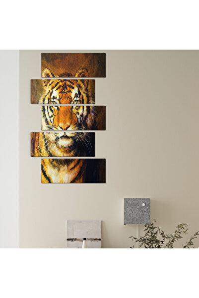 Generic Wall panel - Tiger 941 - divided into five graduated pieces - 2