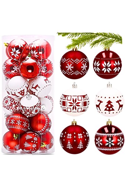 Other Globuri de Crăciun, PRL, plastic, sigure pentru pomii de Crăciun, albe,...