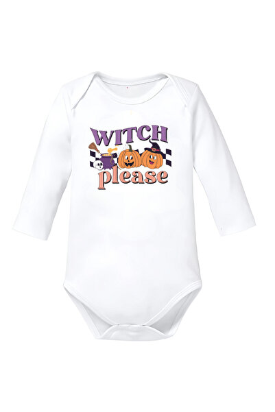 OEM Body copil bumbac Happy Halloween alb mărimea 68
