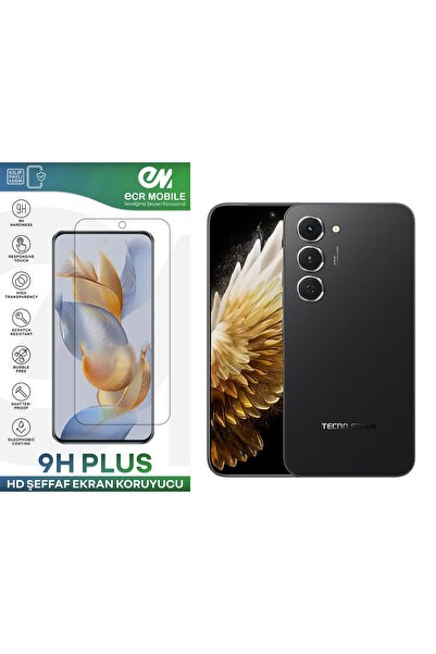Ecr Mobile Tecno Spark 40 Pro ile Uyumlu Ekran Koruyucu 9H Esnek Nano Cam Şeffaf