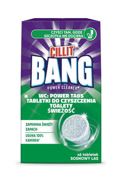 BRK ACCESSORY CILLIT BANG WC toilet cleaning tablets with Pine Forest scent, 6 pcs.