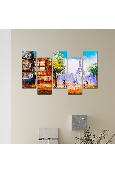 Generic Wall panel - Old Paris - 680 - Divided into five graduated pieces - 2
