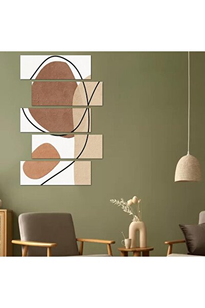 Generic Modern Abstract Art Wall Panel - 24093 - Divided into five graduated pieces - 2