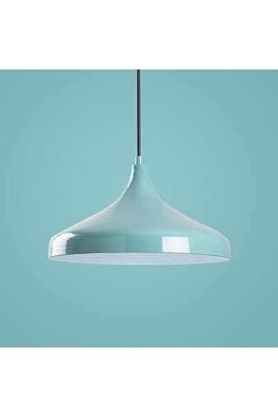 MOİRA Tattoo Retro Tekli Sarkıt Avize Turkuaz,Modern Dekoratif Metal Sıvama T...