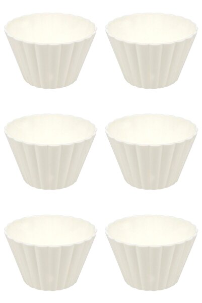 Vervo.ro pentru minți curioase Set boluri, 6 piese, 125 ml, Plastic, Alb