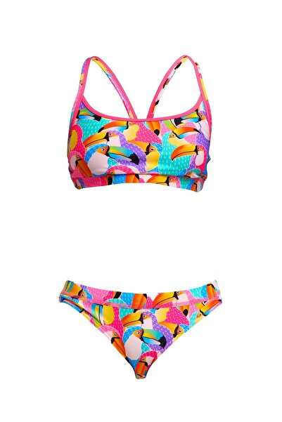FUNKİTA Tou by Tou Women's Bikini Set – Sports Top & Brief Bottom, Comfortabl...