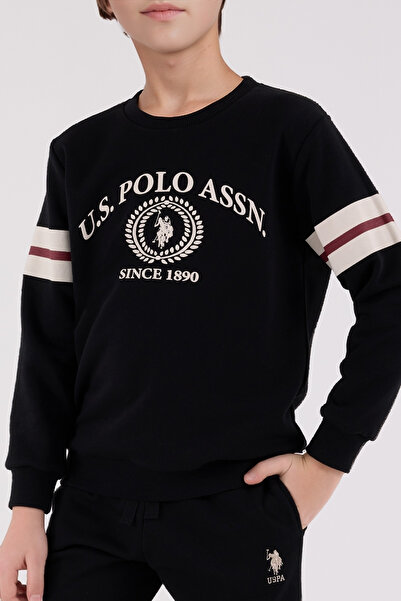 U.S. Polo Assn. Boys' Tracksuit Set - Comfortable Casual Sports Model