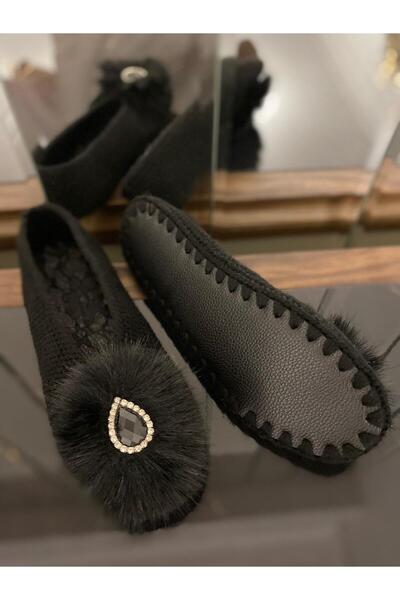 ST Beyoğlu inci taş detaylı, Çeyizlik kadın Örme Rahat şık PATİK