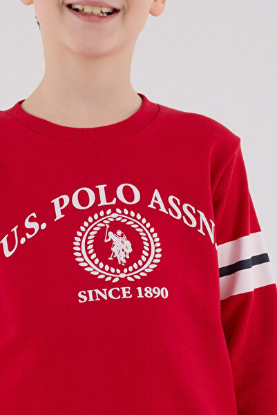 U.S. Polo Assn. Boys' Tracksuit Set - Comfortable Casual Sports Model