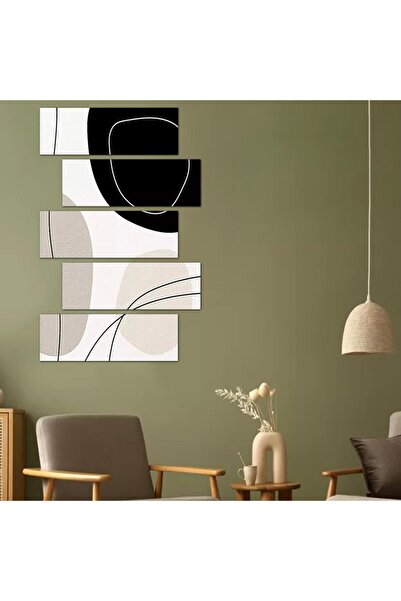 Generic Modern Abstract Art Wall Panel - 24096 - Divided into five graduated pieces - 2