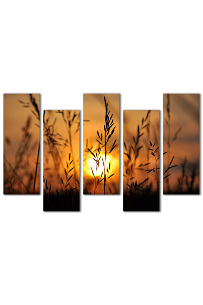 Generic Mural - Sunset - 1523 - Divided into five graduated pieces - 2