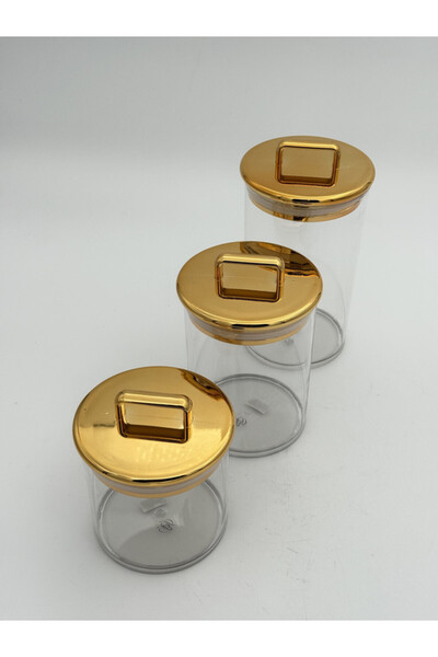 B&D containers (set of 3) (L=800ML, M=600ML, S=400ML) (GOLD)
