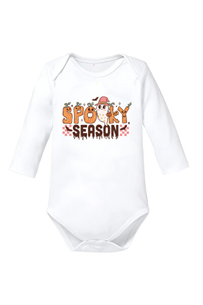 OEM Body copil bumbac Halloween alb mărimea 80