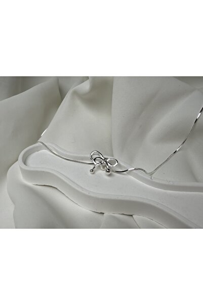 all mine Fiyonk Kurdele Uçlu Çelik Kolye