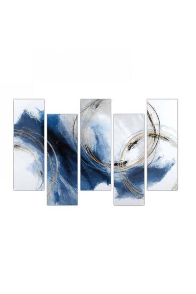 Generic Wall Panel - Abstract Art - 300942 - Divided into five graduated pieces - 2